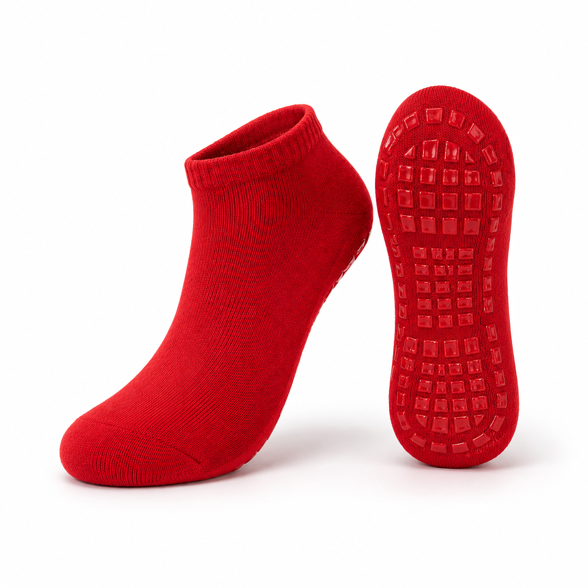 Red Non-Slip Garba Socks